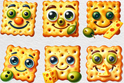 Funny Cracker Watercolor Clipart, an Illustration by Black Bird Studio (Thumbnail 5 of 6)