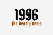 High Nobiety Modern Blackletter Font, a Blackletter Font by Maulana Creative (Thumbnail 2 of 8)