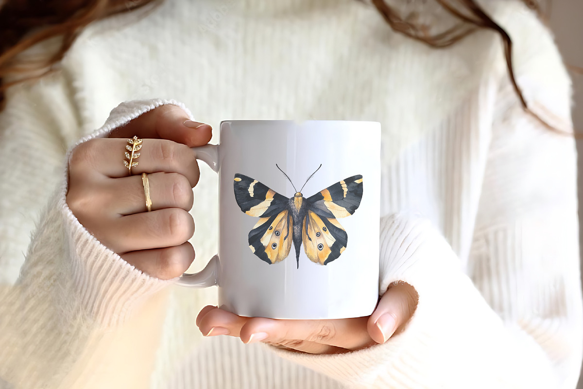 Watercolor Butterfly Clipart, an Illustration by CreationArt (Photo 7 of 9)