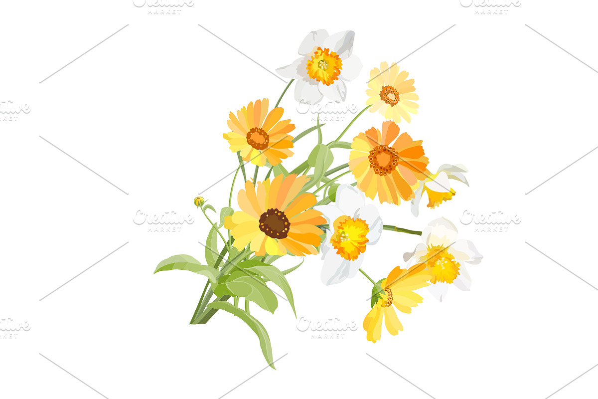 Daffodils Bouquets., an Object Graphic by Peolla (Photo 8 of 9)