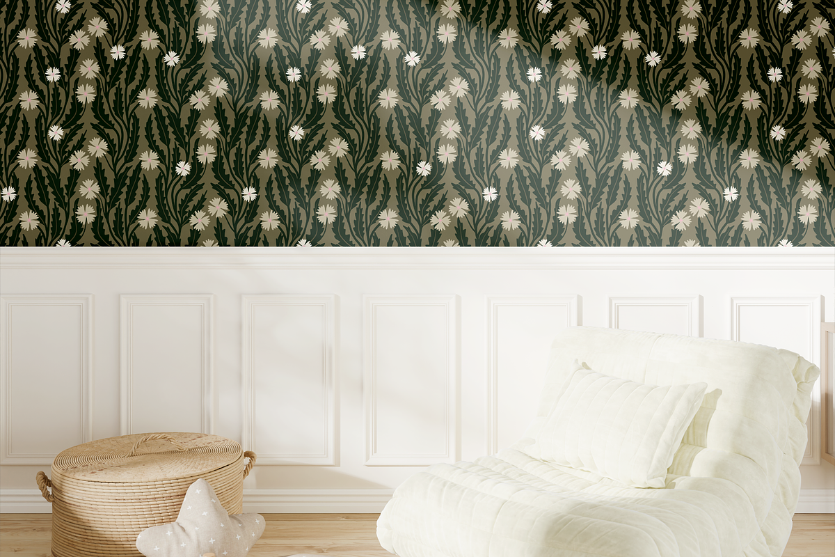 Green Branches Wallpaper, a Wallpaper Graphic by Bloomart Studio (Photo 5 of 5)