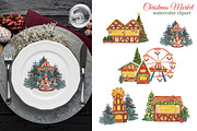 Christmas Market watercolor set, an Illustration by s.yanyeva (Thumbnail 4 of 8)