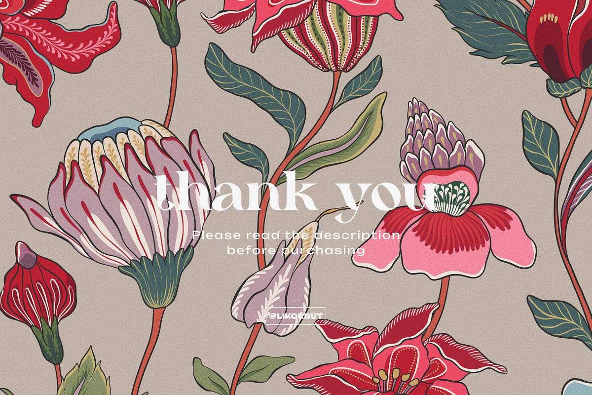 Bohemian Chintz Floral Pattern, a Pattern Graphic by likorbut (Photo 14 of 14)