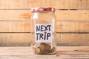 pot of coins for next trip