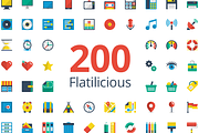 Flatilicious 200 icons, an Icon by PixelBazaar (Thumbnail 1 of 4)