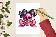 Black Pink Halloween Clipart, a Graphic by designcity5 (Thumbnail 5 of 5)