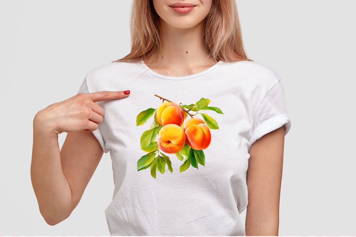 Apricots Watercolor Clipart, a Food Illustration by LekoArt (Photo 10 of 10)