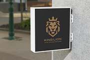 Geometric King Lion Logo, a Branding & Logo Template by YUDesignStore (Thumbnail 9 of 10)