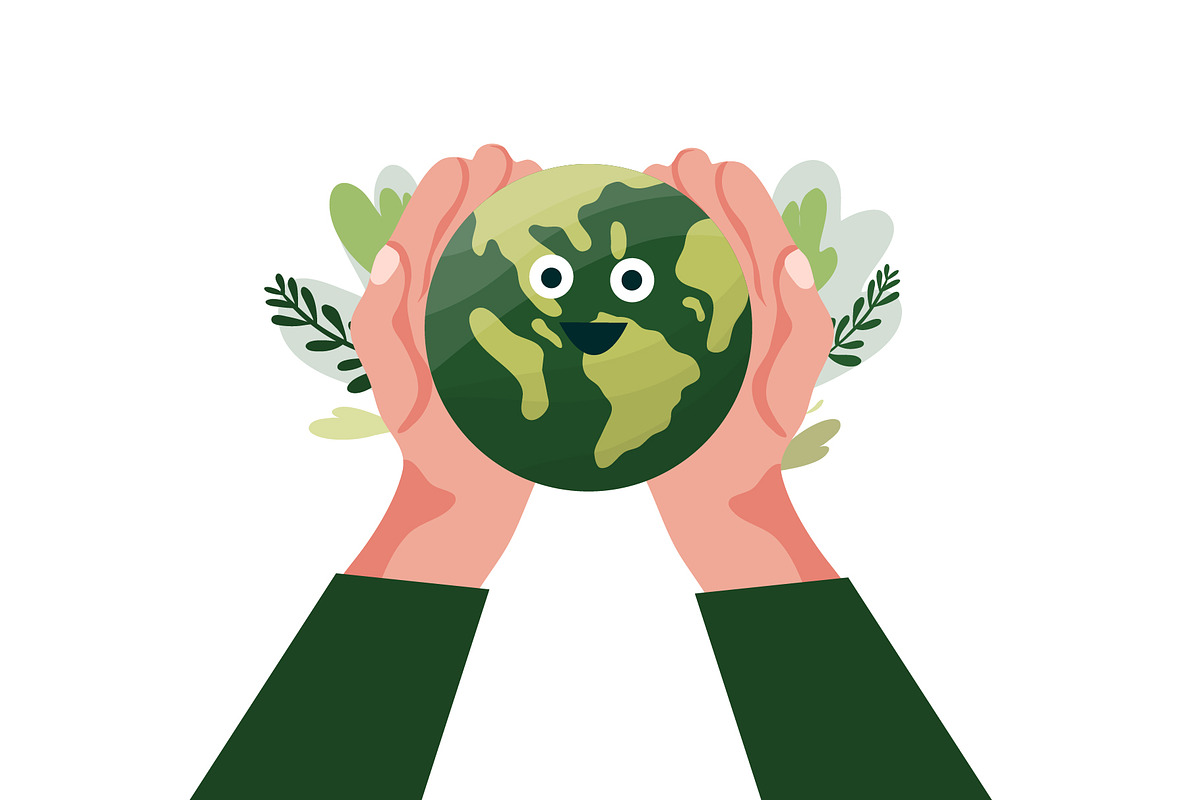 Earth day illustration vector set, an Education Illustration by foxndeer (Photo 4 of 4)