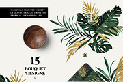 -60% TROPICAL GREENERY green gold, an Illustration by Lana Elanor (Thumbnail 6 of 8)