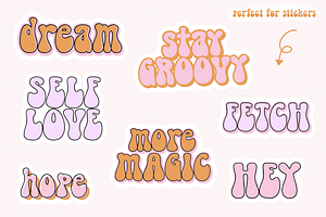 Like Totally Retro Groovy Font