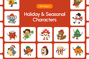 Holiday & Seasonal Characters Icons, an Emoji Icon by Brickclay (Thumbnail 1 of 11)
