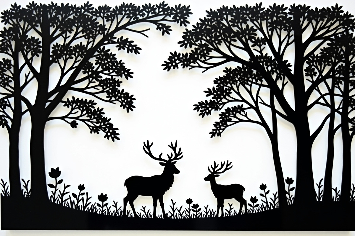 Deer Forest Frame Silhouette Bundle, an Illustration by Designs_River (Photo 3 of 7)