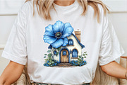 Whimsical Fairytale Cottage House, an Illustration by Libby Wishes (Thumbnail 6 of 11)