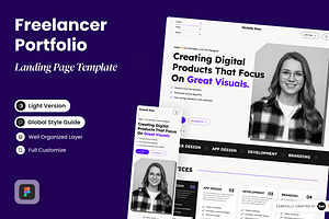 Michelle Rose - Freelancer Portfolio, a Landing Page Template by SLAB! Design