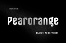 Pearorange Modern Sans Font Family