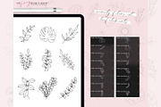 Procreate Floral Line Art Stamp Set, a Brush Add-On by My Fancy Design Shop (Thumbnail 3 of 10)