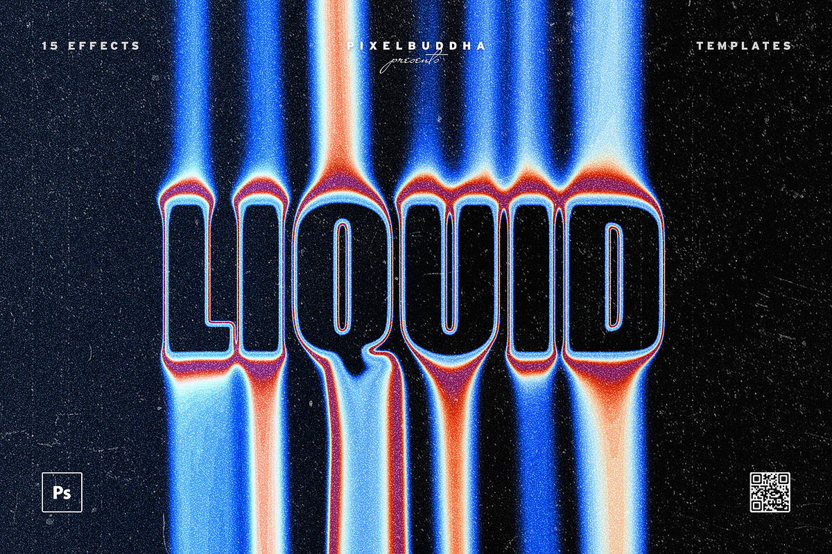 Liquid Text Effects Collection, a Layer Style Add-On by pixelbuddha.net (Photo 1 of 14)
