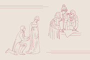 Jane Austen Inspired Line Art, a Person Illustration by Miriam Furniss Designs (Thumbnail 4 of 13)