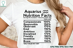 Zodiac Nutrition Facts SVG Bundle