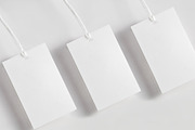 Clothes label tag blank white mockup, an Advertising Mockup by Olha Klein (Thumbnail 2 of 3)