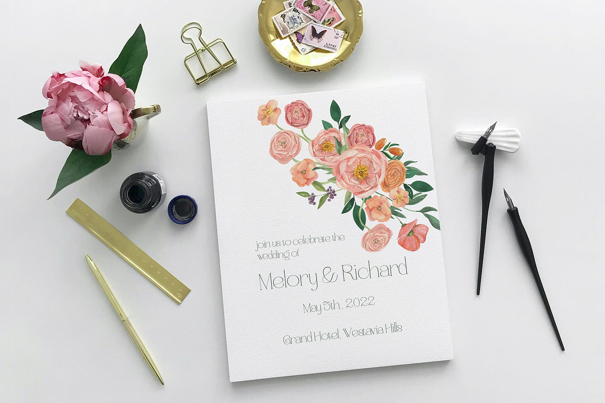 Flourishing Spring Garden Watercolor, a Seasonal Illustration by Catch the Dream Art (Photo 7 of 13)