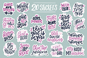 Girl Power! Set of 20 Stickers, an Illustration by Anna Krestiannykova (Thumbnail 2 of 6)