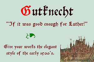 Gutknecht, a Blackletter Font by Proportional Lime