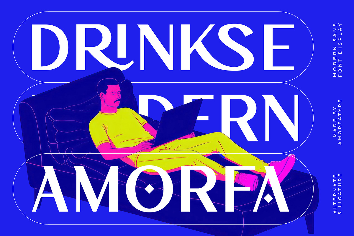 Drinkse A Modern Sans Serif, a Sans Serif Font by AmorfaType (Photo 1 of 11)