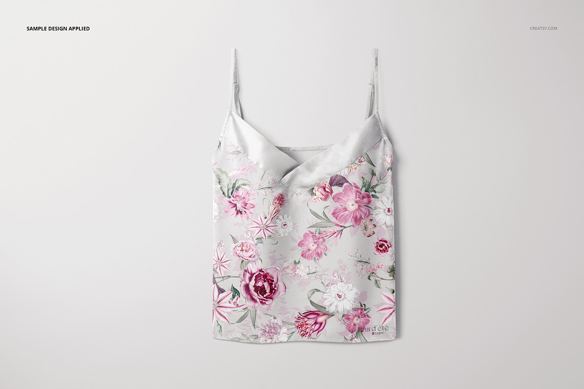 Short Silk Pajama Mockup Set, a Mask Mockup by creatsy5 (Photo 6 of 12)