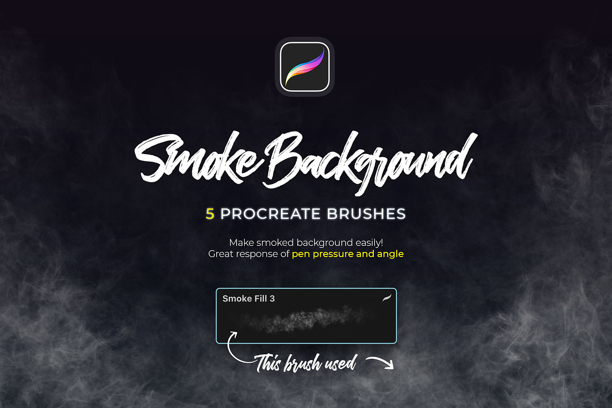 Smoke Procreate Brushes, a Brush Add-On by Andrew Skoch Design (Photo 5 of 9)
