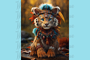 Cute Cartoon Shaman Animals, a Wallpaper Graphic by Whiskey Bee Boutique (Thumbnail 18 of 21)