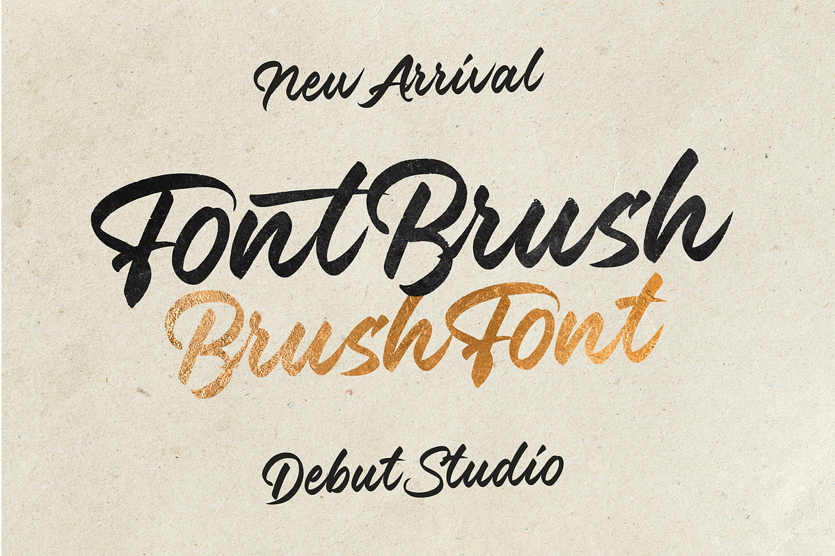 Font Brush - Brush Font, a Script Font by Debut Studio (Photo 1 of 7)