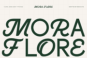 Mora Flore Floral Sans Font, a Sans Serif Font by Rasio Studio (Thumbnail 1 of 10)