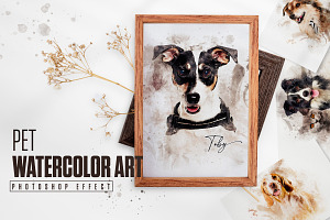 Pet Watercolor Art Photoshop Effect