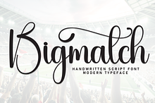Bigmatch | Script Font