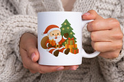 Christmas Characters PNG Set., a Decorative Illustration by kaisorn (Thumbnail 2 of 6)