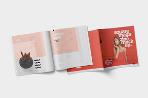 Magazine Mockup Square