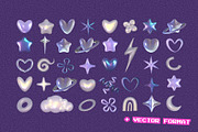 Y2K Glow & Dreamy Objects Pack, an Object Graphic by Anzhelika (Thumbnail 5 of 10)