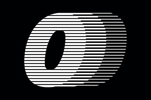 Number 0 speed motion lines logo, a Branding & Logo Template by Leksono