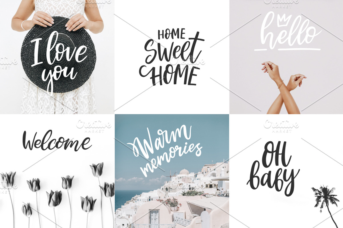Family Lettering Pack, a Social Media Template by piyacler (Photo 2 of 7)