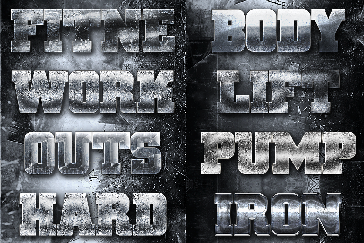 32 Fitness and Exercise Styles Vol 1, a Layer Style Add-On by DesignFathoms (Photo 2 of 5)
