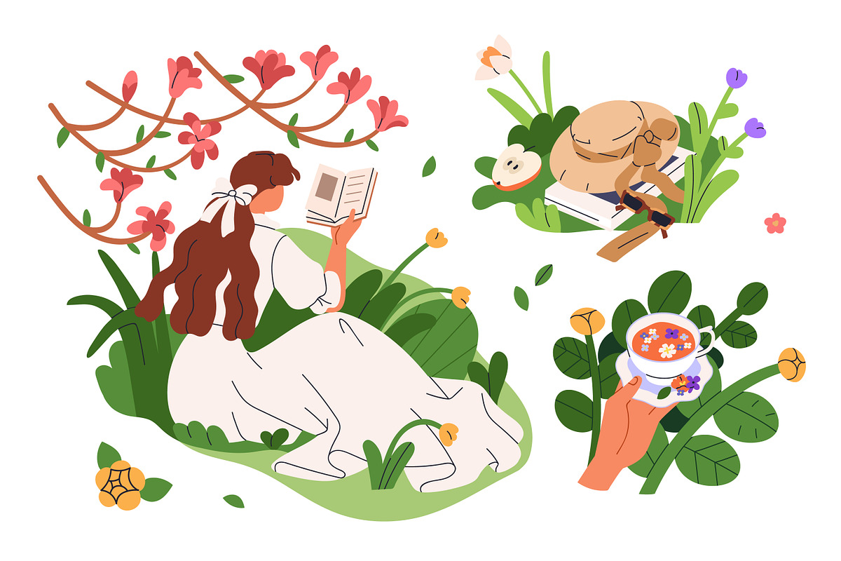 Cottagecore, cozy country lifestyle, a Seasonal Illustration by Good Studio