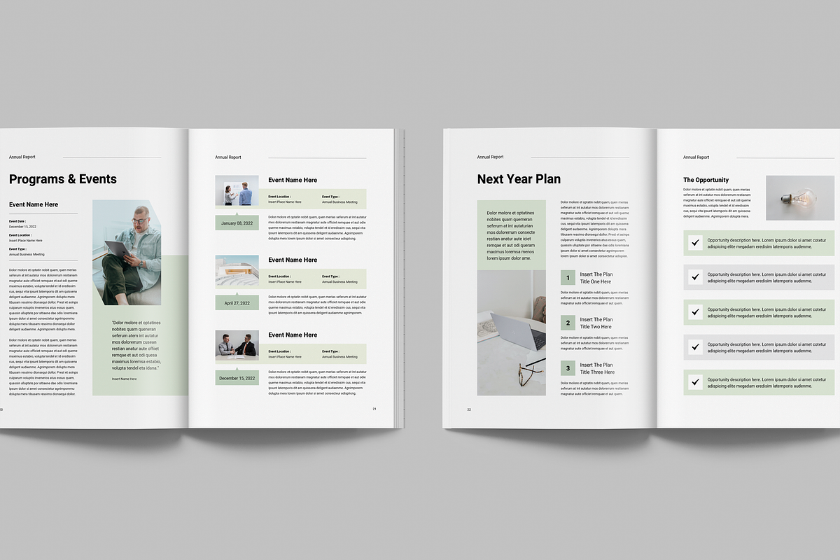 Annual Report | MS Word & Indesign, a Brochure Template by Leaflove (Photo 9 of 10)