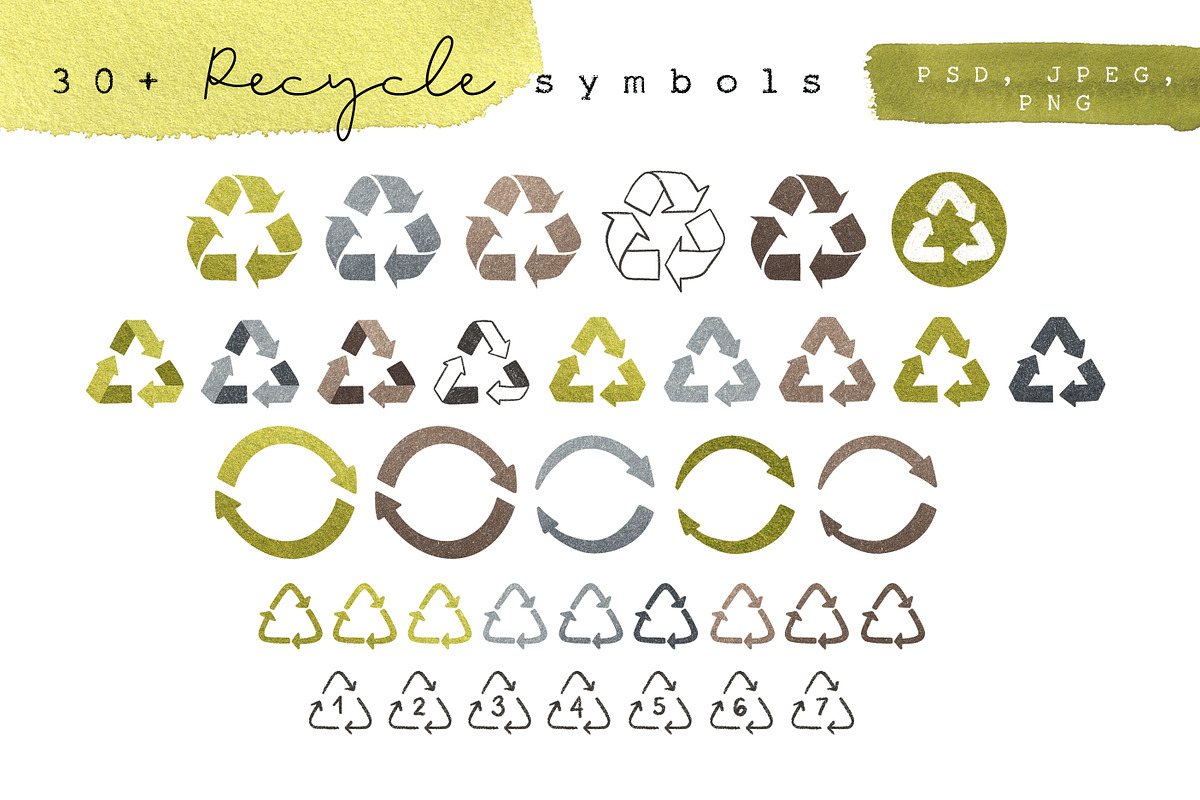 Recycle symbols, an Icon by Olga Bonitas (Photo 4 of 5)