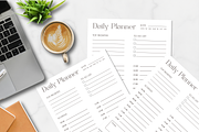 Minimalist Daily Planner Printable, a Stationery Template by AntDesignStudio (Thumbnail 4 of 5)