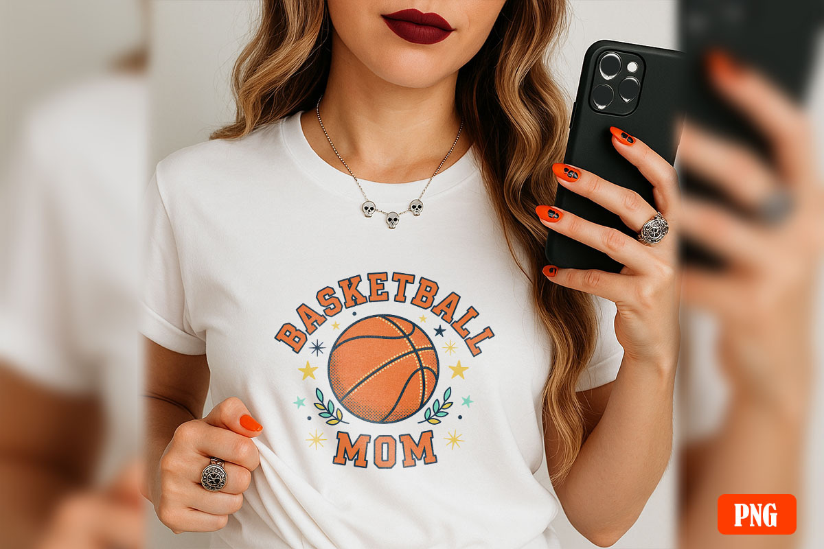 Cute Basketball Mom & Game Day, a Sport Illustration by GlitterCraft (Photo 73 of 101)