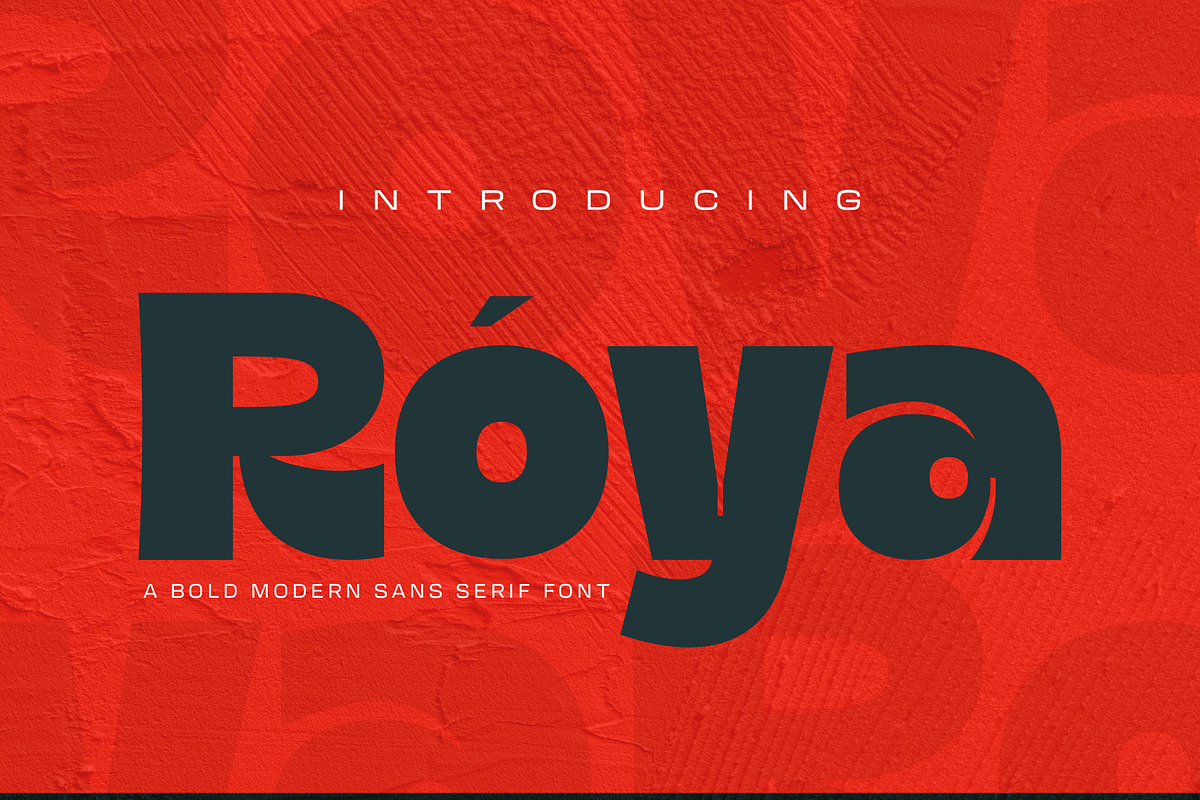 Roya - Bold Font, a Sans Serif Font by Morisco (Photo 1 of 8)