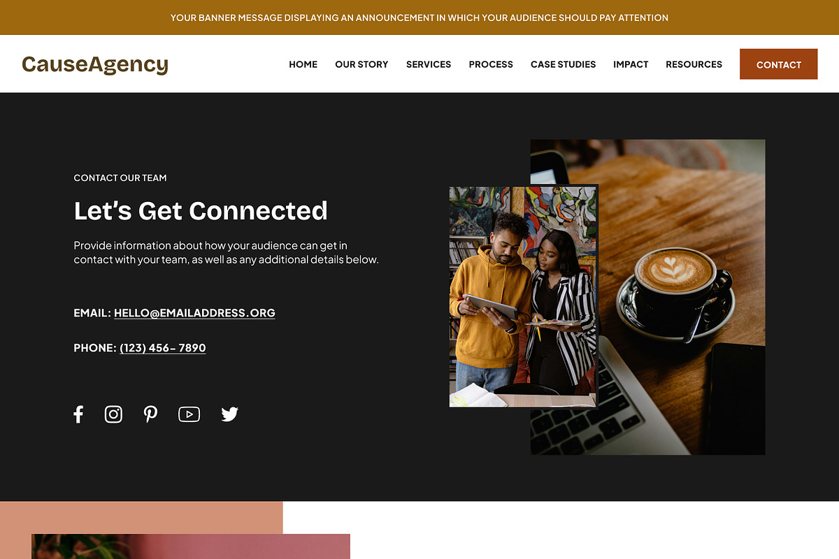 Social Enterprise Showit Template, a WordPress Template by Studio Humankind (Photo 3 of 20)