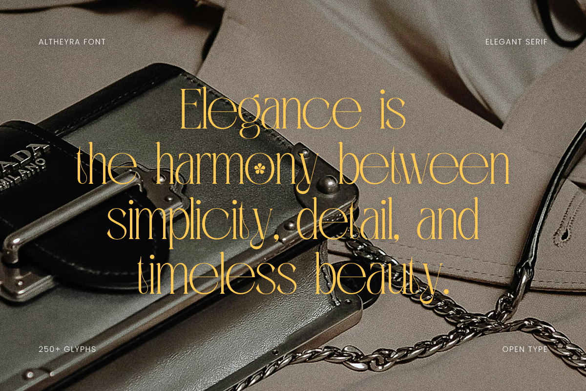 Altheyra - Elegant Serif Font, a Serif Font by Sronstudio (Photo 5 of 9)